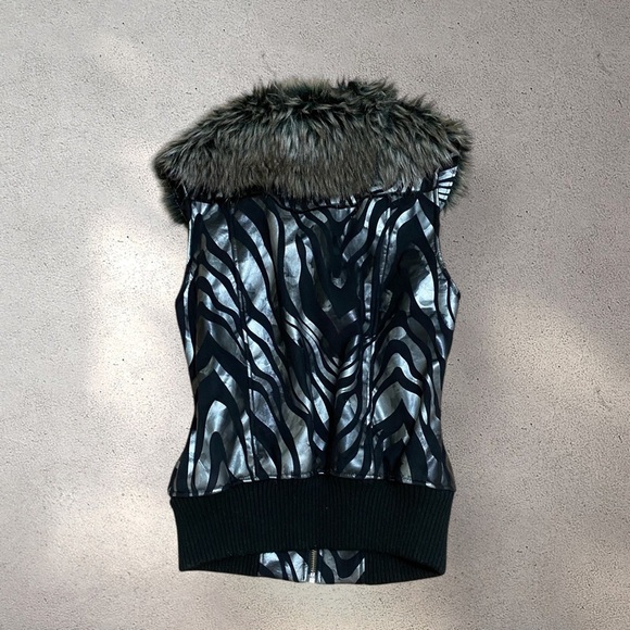!! SOLD DO NOT BUY !! Powder River Outfitters Vest Fur Collar Panhandle Slim - Picture 5 of 6